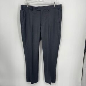 Loro Piana x Santorelli Roma Wool Charcoal Dress Pants / 35x27